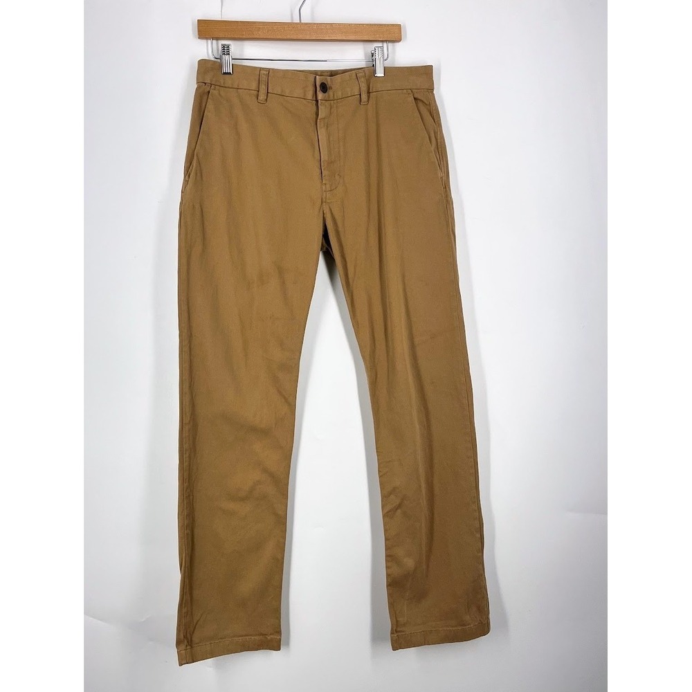 Calvin Klein Mens SEA‎ Legs Pants Brown Straight Leg Flat Front Trousers Size 32
